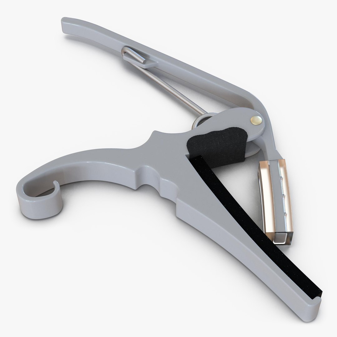 Guitar Capo Generic 3D Model 3D model preview