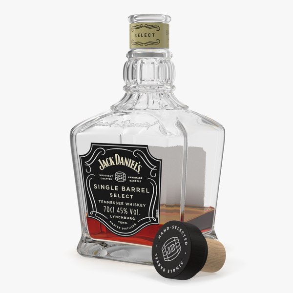 modelo 3d Botella abierta de Jack Daniels Single Barrel - TurboSquid ...