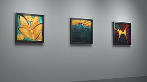3D colorful artwork originally model