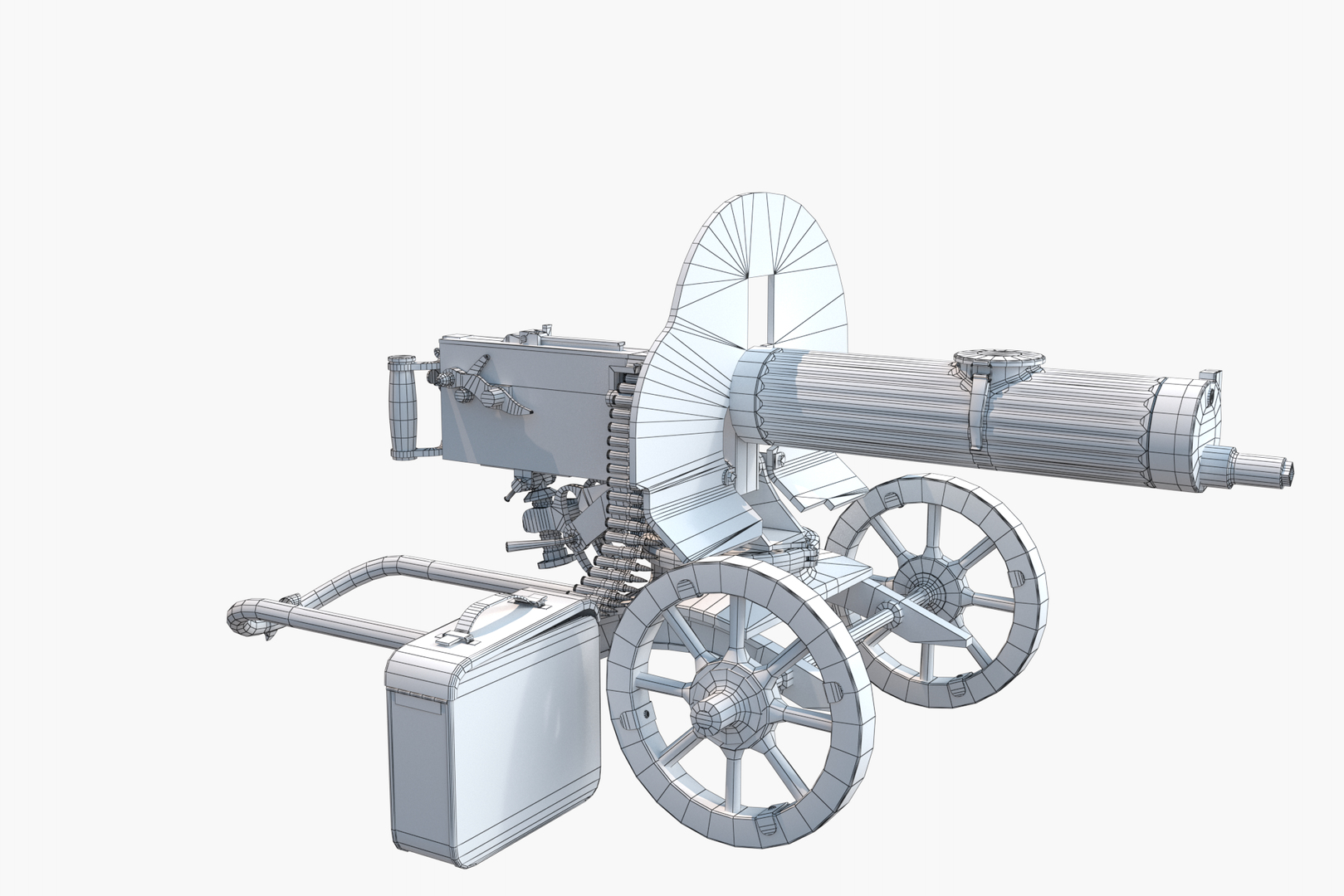 Machine Gun Maxim 3D Model - TurboSquid 1878420