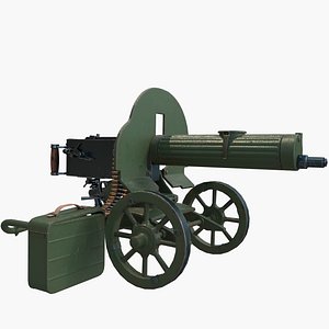 Machine Gun Maxim 3D model