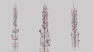 3D Telecommunication Tower