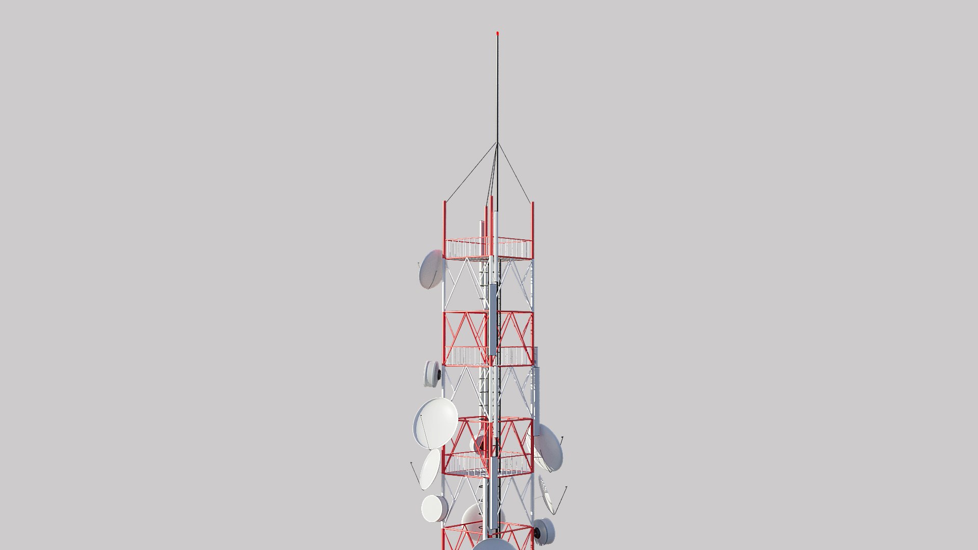 3D Telecommunication Tower - TurboSquid 1832023