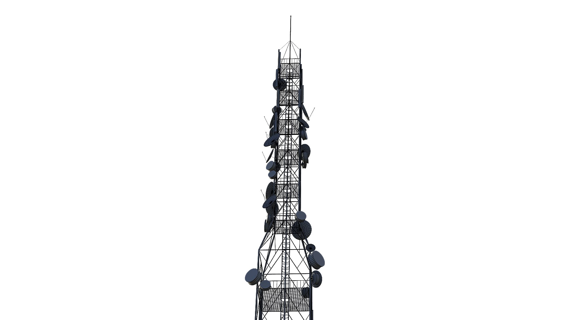 3D Telecommunication Tower - TurboSquid 1832023