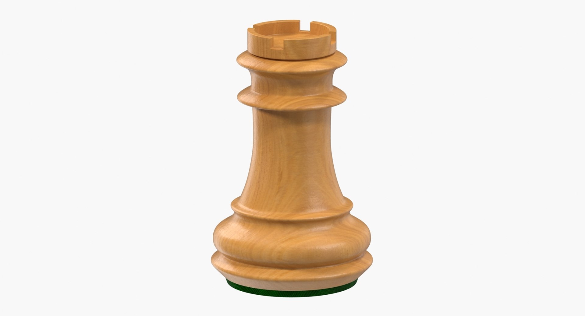 3D wooden chess rook - TurboSquid 1344676