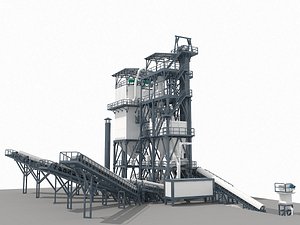 Asphalt Mixing Plant 3D model