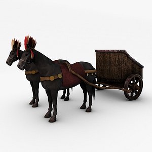 Horse with chariot
