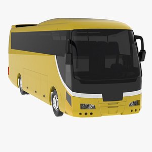 hino bus coach 3d model