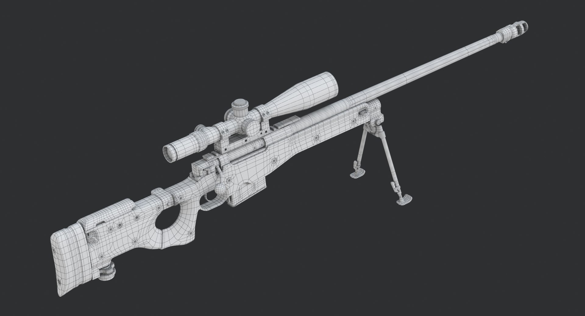 3D rifle sniper l115a3 - TurboSquid 1397828