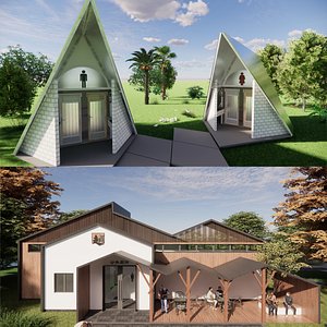 Public Restroom Building -B11 3D model