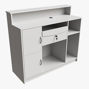 Reception Desk with Shelves and Drawers Compact
