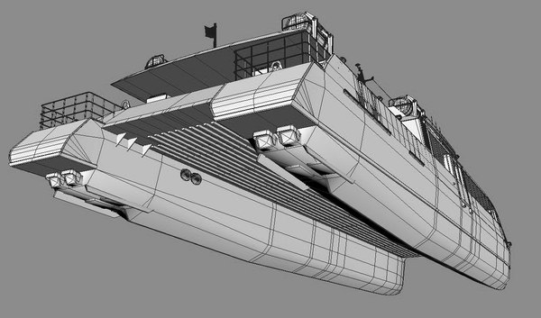 modelo 3d Ferry de pasajeros Red Jet 7 - TurboSquid 1668545