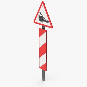 Level Crossing Without Gate Or Barrier Road Sign