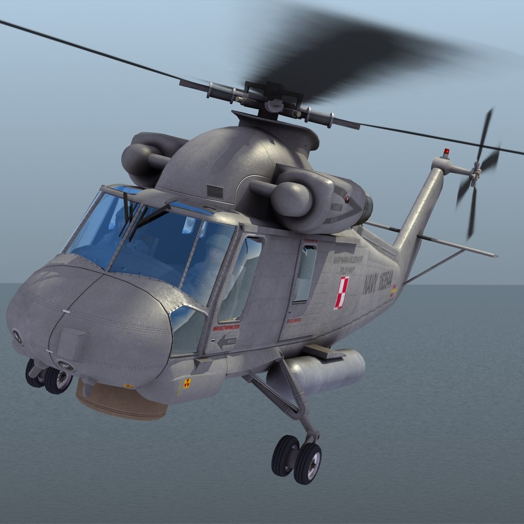 Sh-2g Seasprite Helicopter Obj