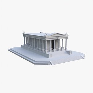 PISCIS TEMPLE - Templo de Piscis - Pisces - Low poly