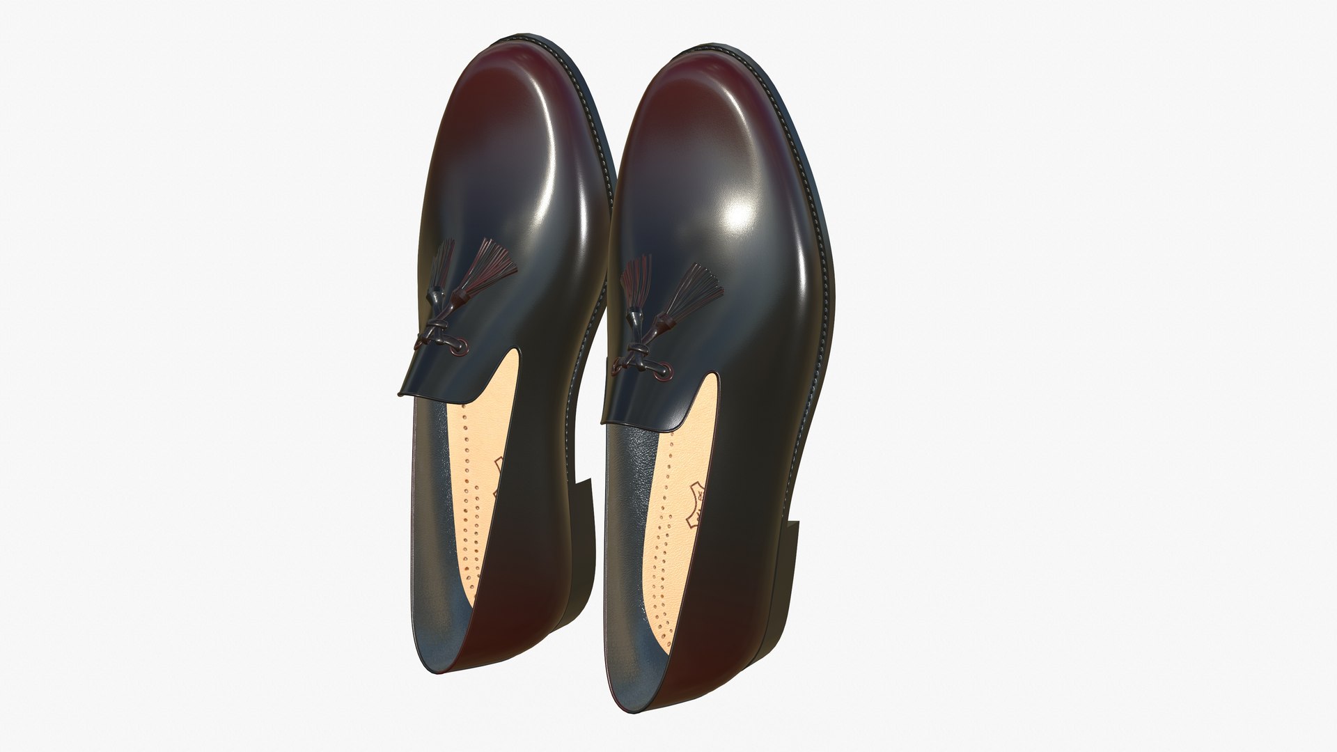 3D Realistic Leather Shoes Modern Model - TurboSquid 1934484