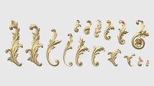 Acanthus Leaves Set