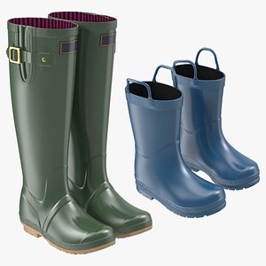 Adult and Kids Rain Boots