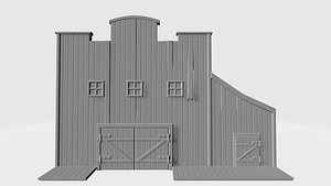 wild west stables 3D model