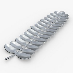 3D Branch Jungle Chrome model