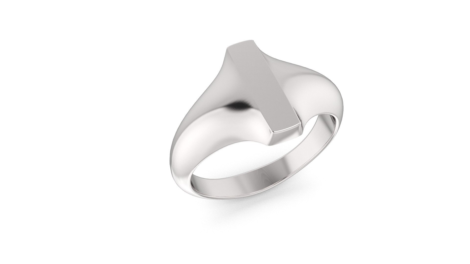 3D Alphabet Signet Ring I Model - TurboSquid 2082763