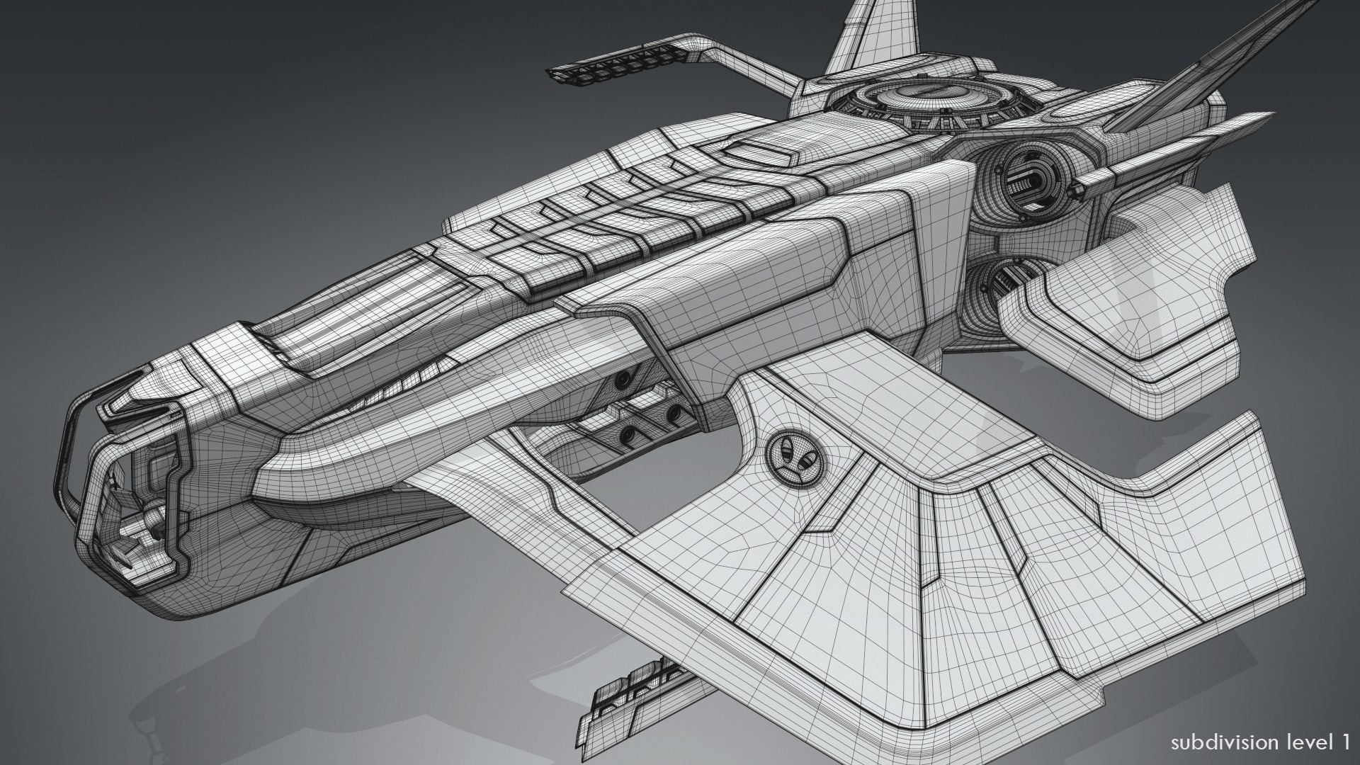 3D Sci-fi Spaceship Concept Pbr - TurboSquid 1456349