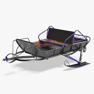 3D Snowmobile Pull Behind Sled
