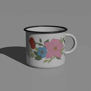 Soviet metal mug 3D
