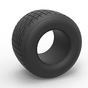 Dirt Sprint racing tire 16 Scale 1 to 25