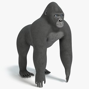 cartoon gorilla 3D model