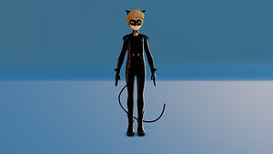 3D Adrean - black cat