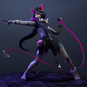 3D rig animation nora