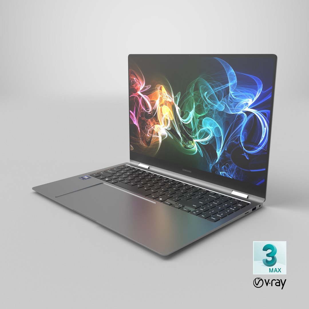Samsung Galaxy Book5 Pro 360 model https://p.turbosquid.com/ts-thumb/tm/uHlOEs/u9/stemcell_max_vray_render/png/1737016384/1920x1080/fit_q87/9f5afcf148c6bd39b0edb9034c20f7f84177a764/stemcell_max_vray_render.jpg