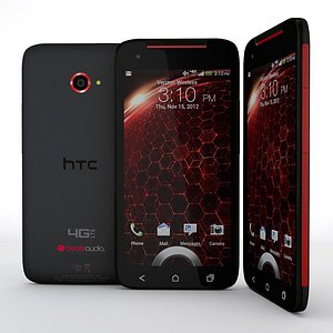 3d htc droid dna smartphone model