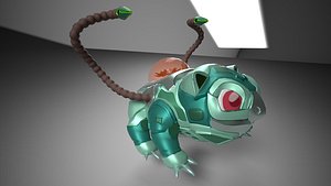 3D Cyber Bulbasaur pokemon character