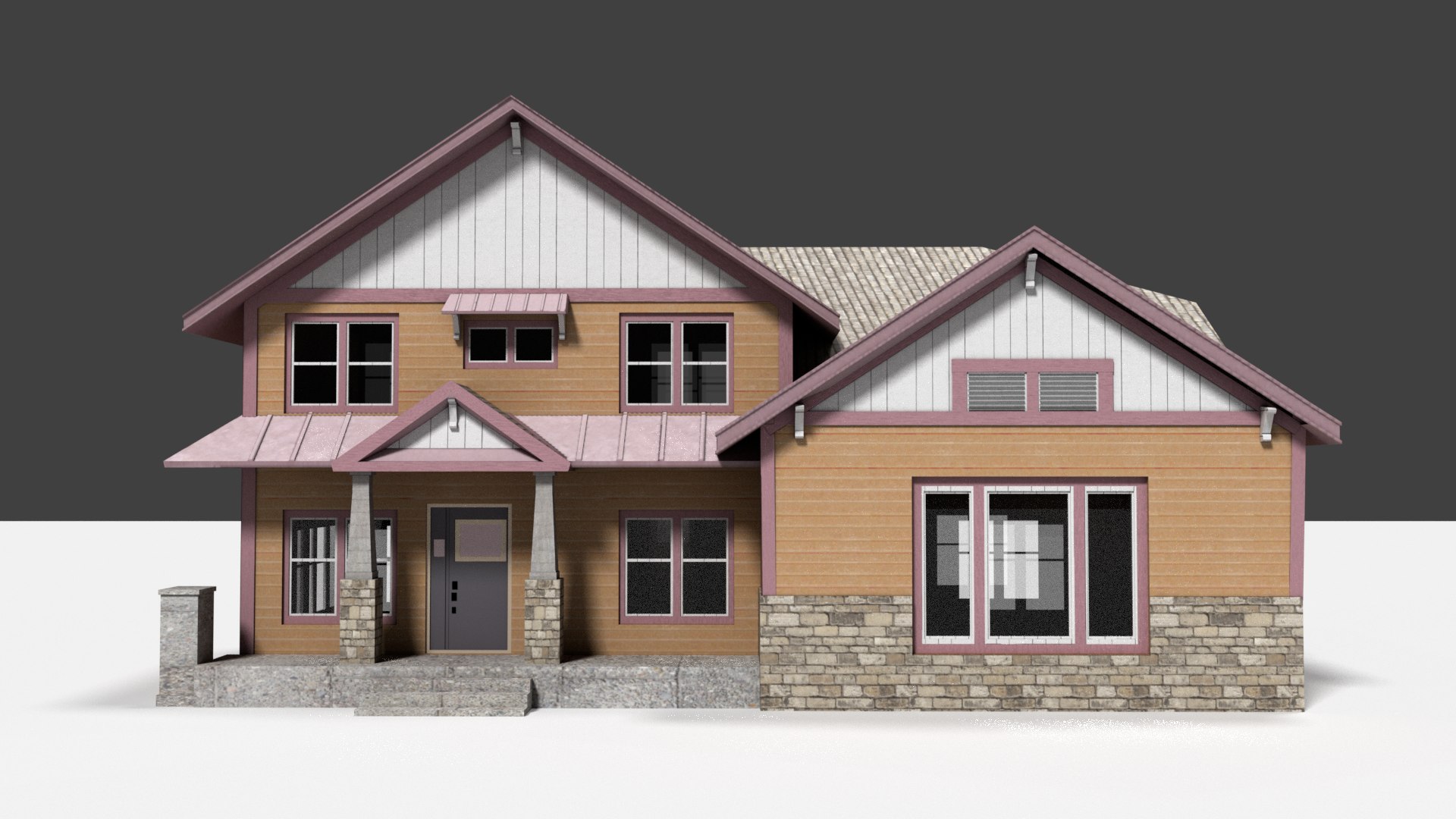 3d House Building Asset Model