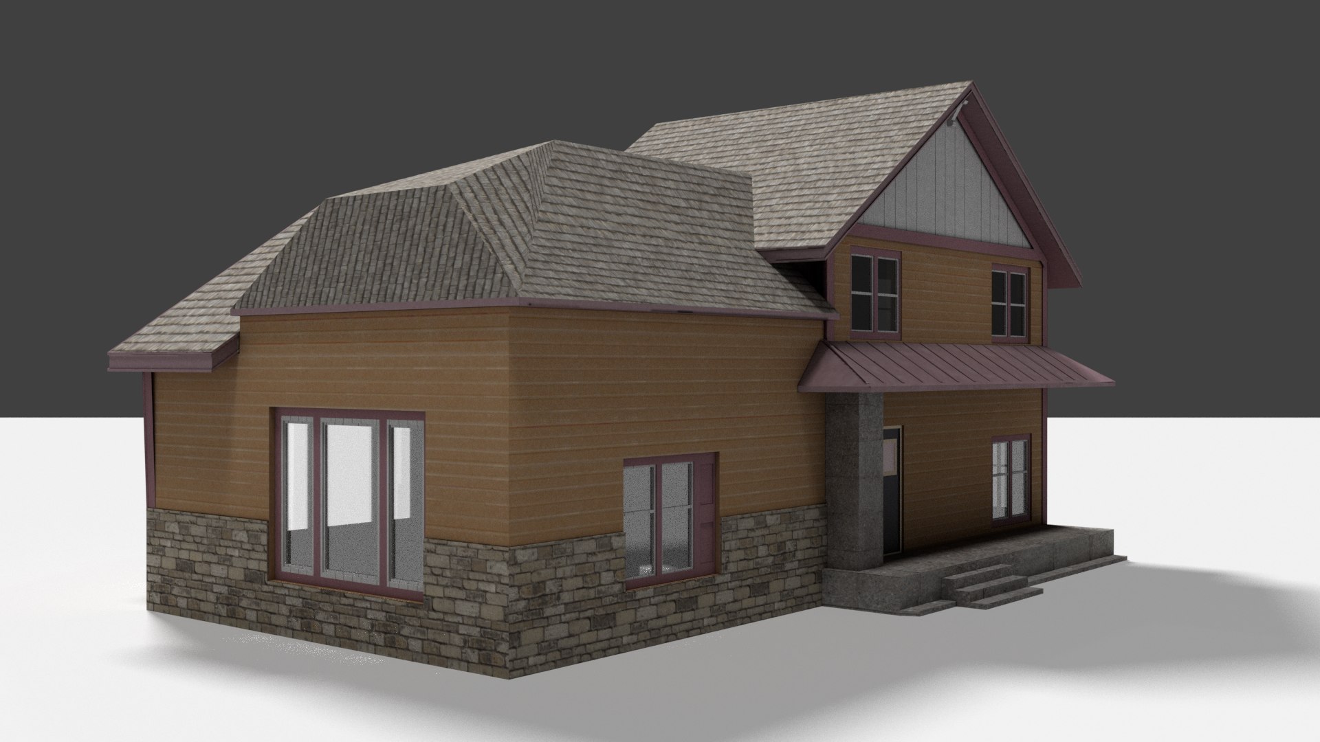 3d House Building Asset Model