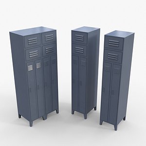 PBR School Gym Locker 10 - Grey