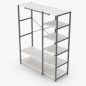 White Clothes Rack Organizer