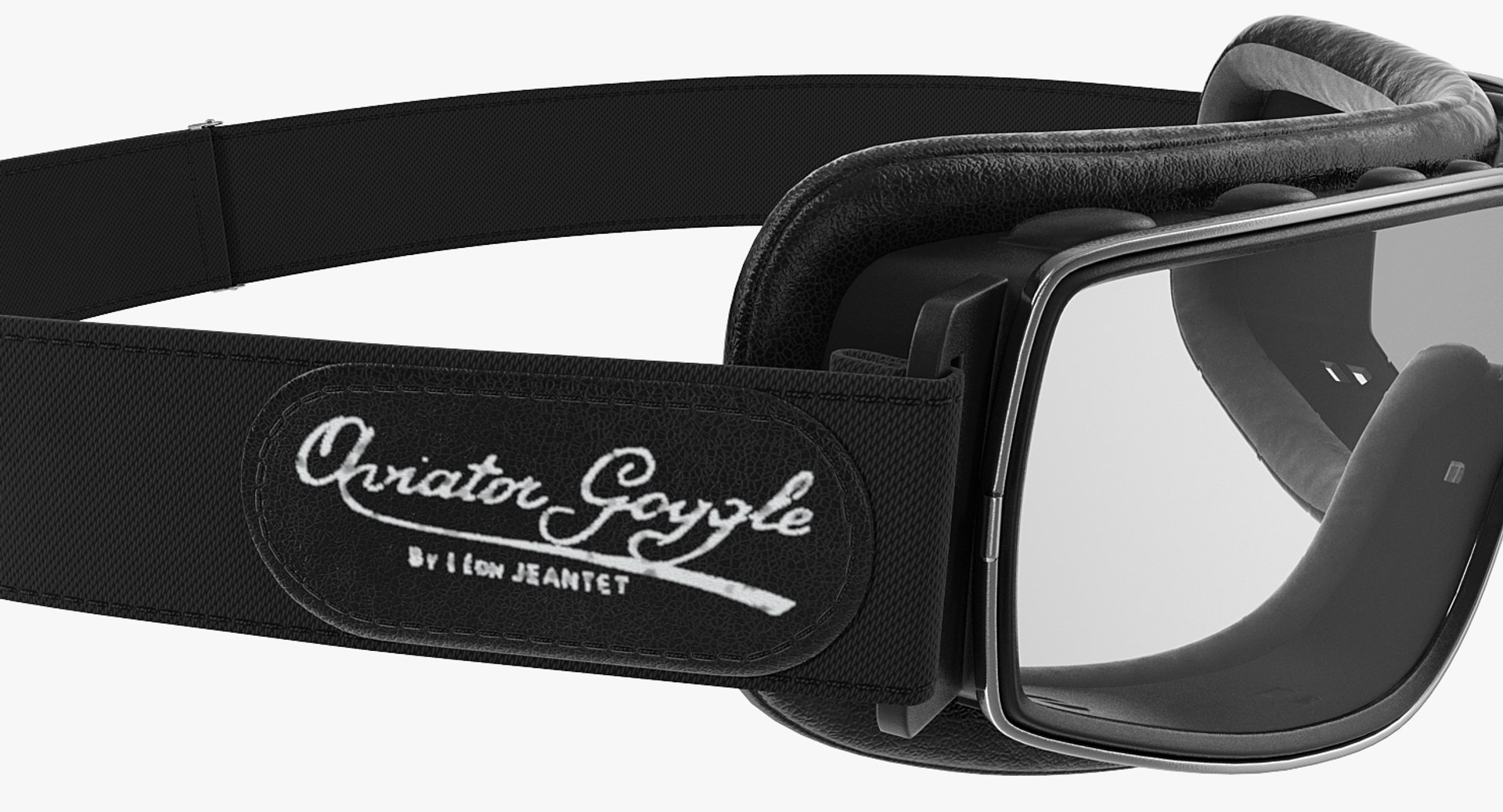 3D Black Pilot Goggles TurboSquid 1418632