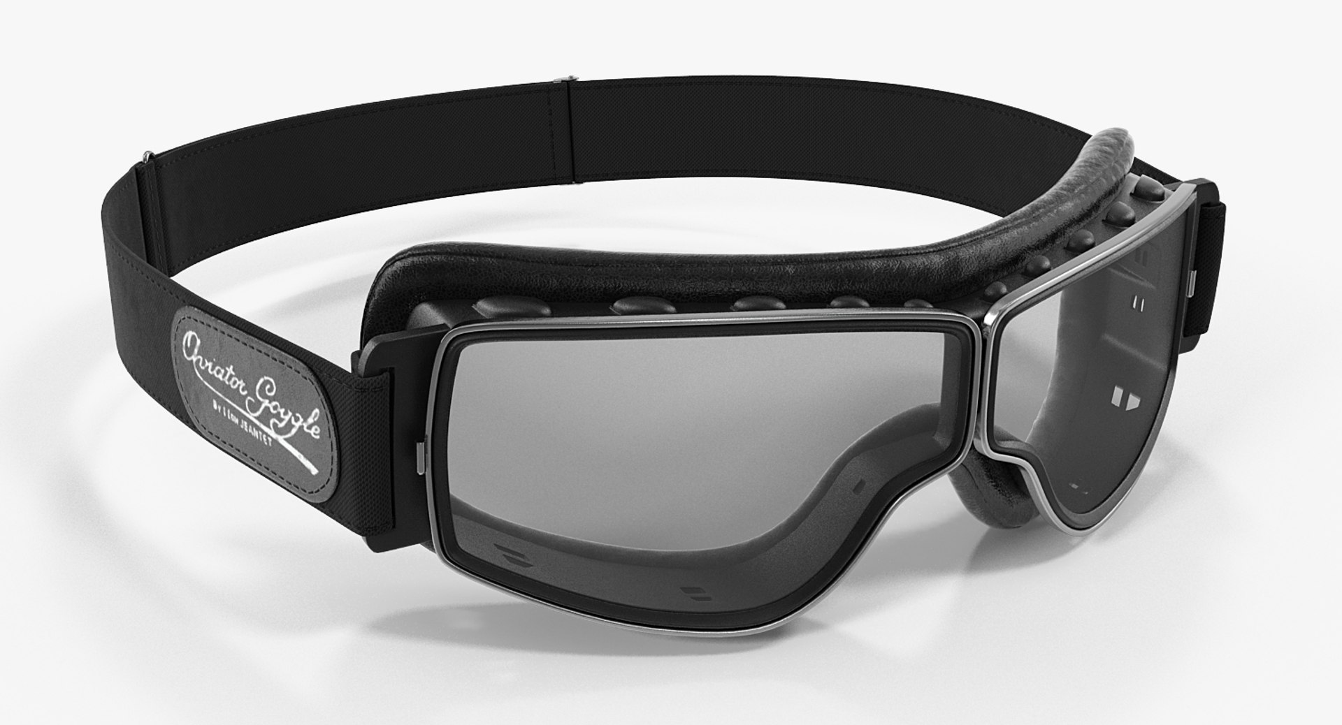 3D Black Pilot Goggles TurboSquid 1418632