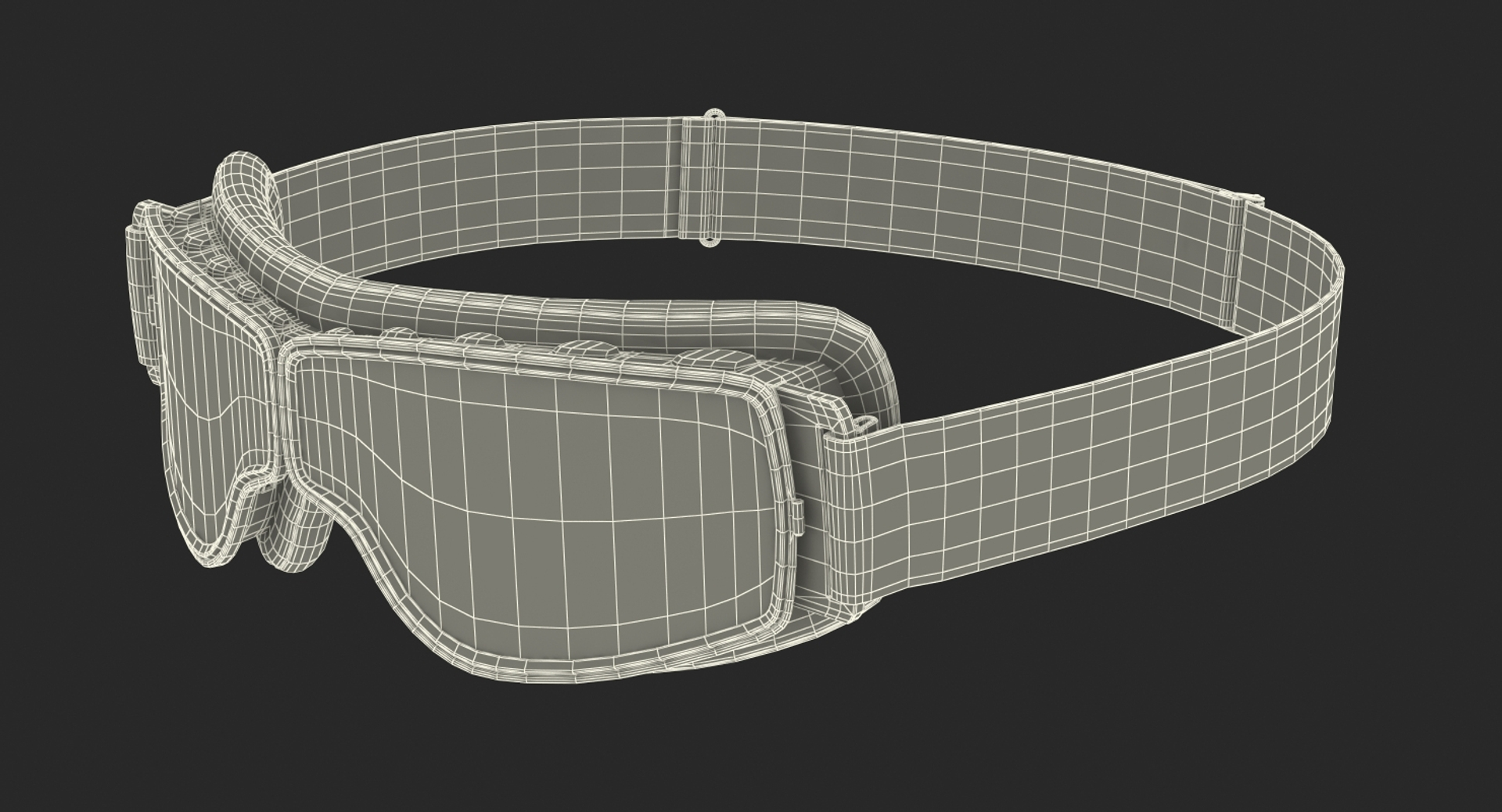 3D Black Pilot Goggles TurboSquid 1418632