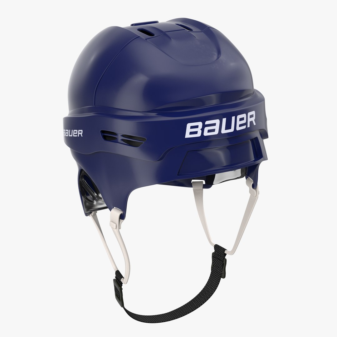 Ice Hockey Helmet Blue 2 3D Model 3D model preview