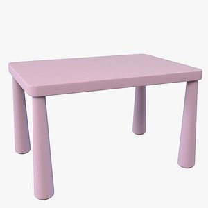ikea mammut children table 3d model