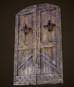 old door medieval 3D model