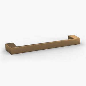 3D Kitchen Cabinet Handle Flat Fronted Bronze model