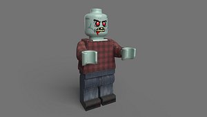 Zombie Lego Toy Low-poly 3dmodel 3D model