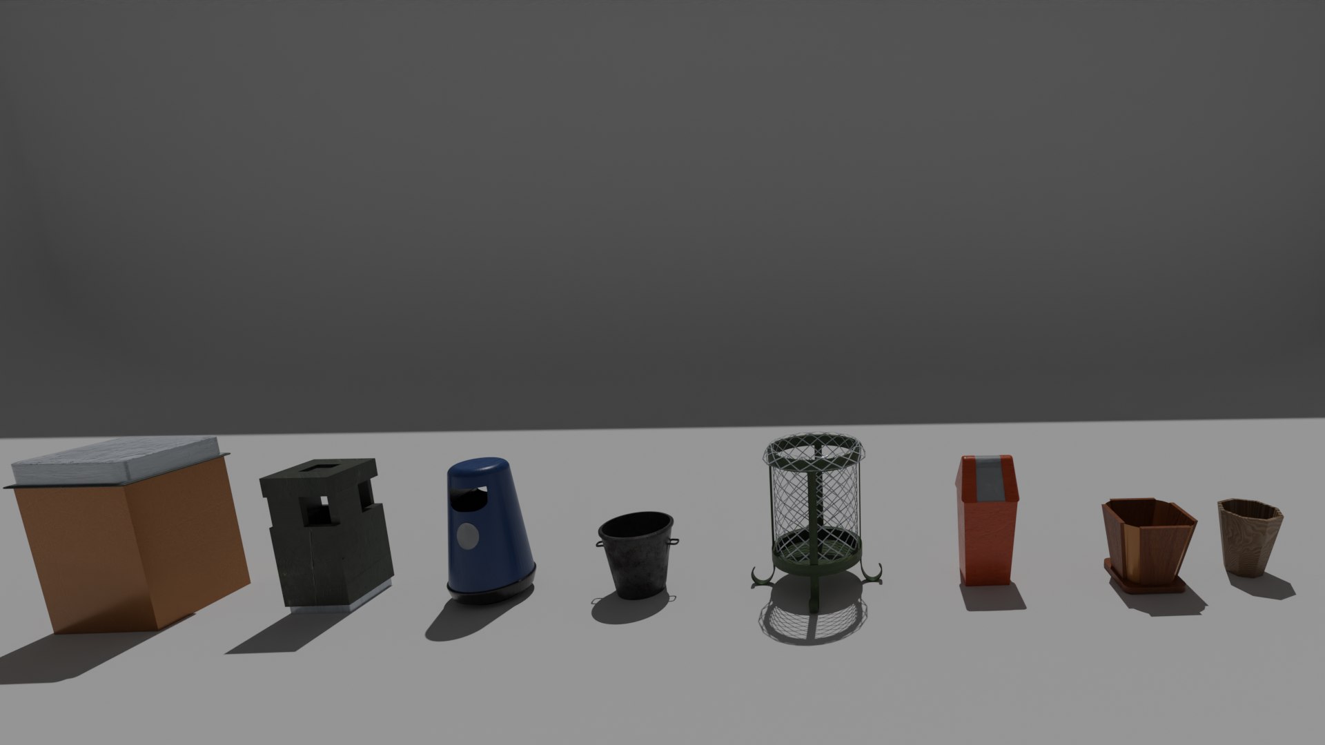 3D model Trash bin pack 15 piece https://p.turbosquid.com/ts-thumb/tn/NqUzX6/ze/10/png/1630359970/1920x1080/fit_q87/f714cf27d160671c19d9ceb85a44282c32303123/10.jpg
