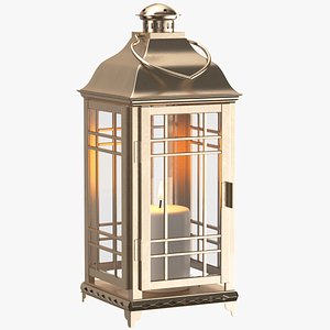 Candle Lantern Golden