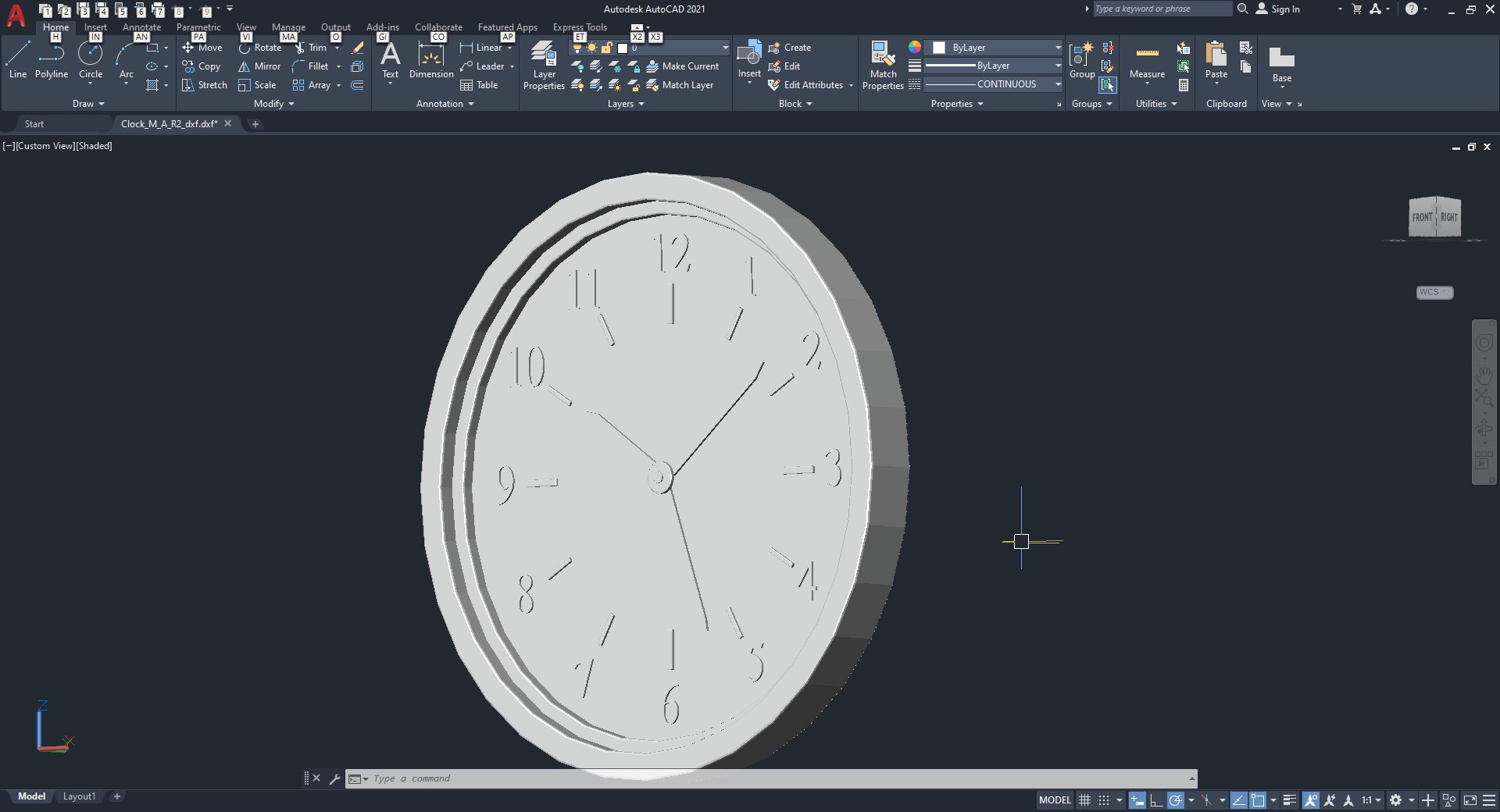 3D Wall Clock Model A - TurboSquid 2113837